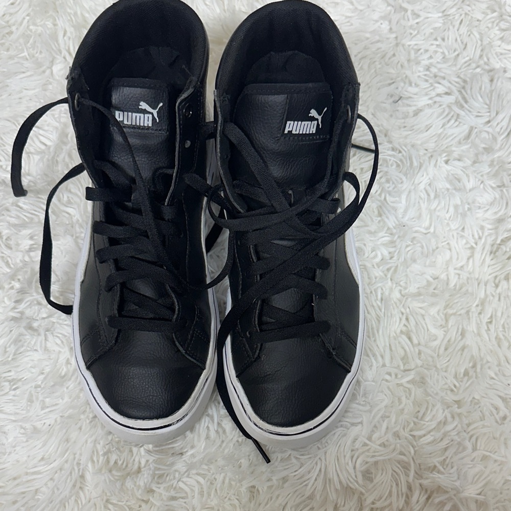 PUMA Kaia Leather high top platform sneaker Excellent Condition Sz8 - Picture 14 of 14